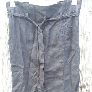 Paula Sweet Long Black Skirt with Slit - M